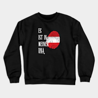 Flag of Austria in fingerprint Crewneck Sweatshirt